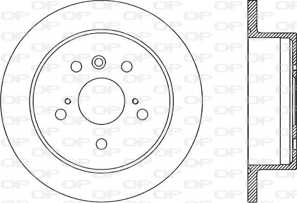 OPEN PARTS Тормозной диск BDA1969.10